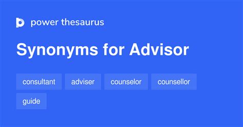 advisor synonym|ADVISORY Synonyms: 20 Similar Words .